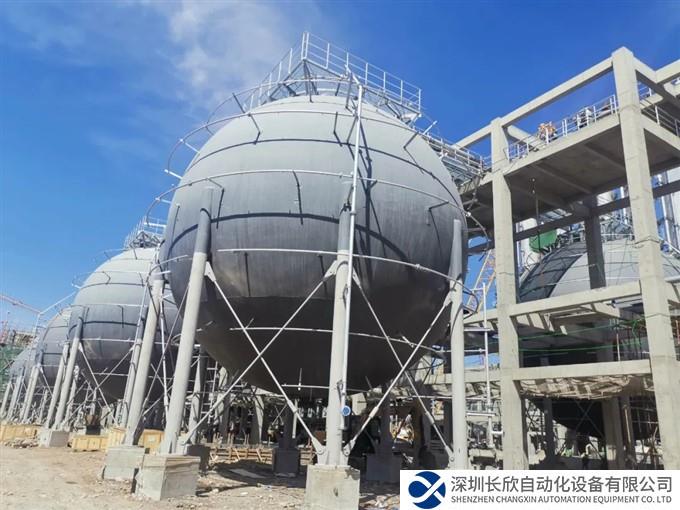 兰石重装承制宁夏晶体多晶硅项目球罐工程完工通过验收