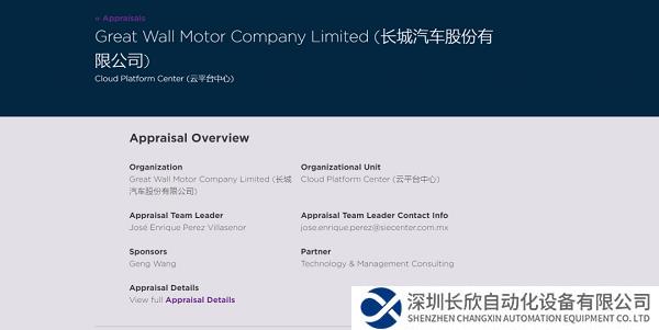 长城汽车成功通过CMMI 5级全球软件领域最高级别认证