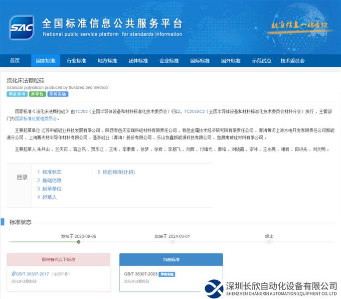 协鑫科技主导！新版颗粒硅国标正式发布