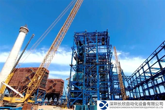 九冶承建的印尼氧化铝项目自备燃煤电厂1号锅炉水压试验一次成功