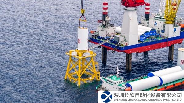 全球首台风渔一体化智能装备在广东整体建成