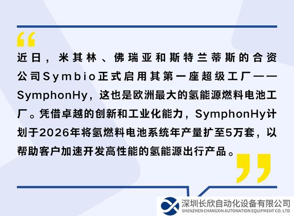 米其林合资企业Symbio在法国启用首座超级工厂