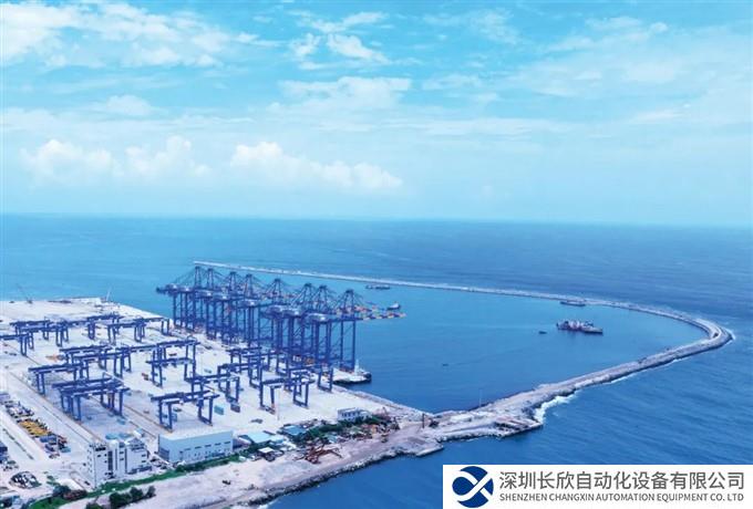 振华重工承建的印度首个自动化码头正式投产运营