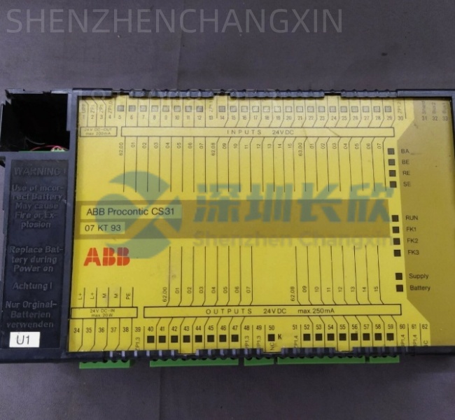 ABB GJR5251300R0101 07 KT 93：AC 800M 高密度数字量输入模块，32通道24VDC，带诊断功能