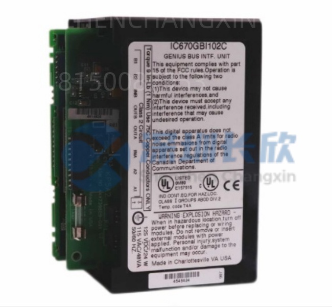 GE IC670GBI102：Genius总线高性能接口模块，工业自动化通信核心